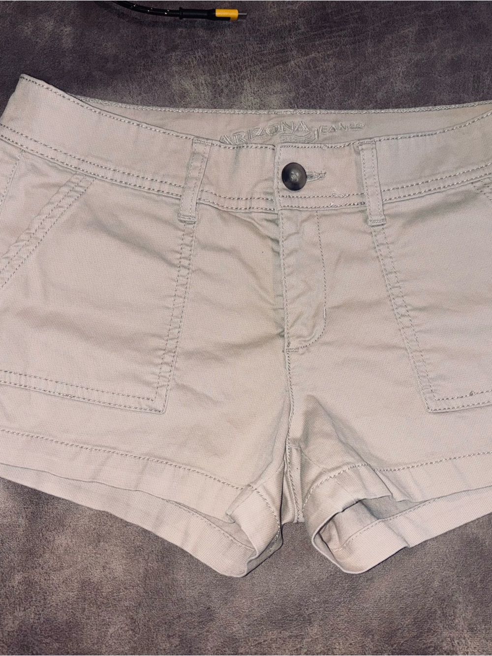 Arizona Jean Company Cream Jean Shorts